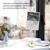 2Pcs Table Number Holder Heart Shaped Firm Stable Premium Metal