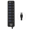 USB Hub 3.0 Splitter, 7 Port USB Data Hub Charging