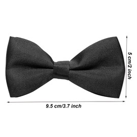 FACATH Boys' Braces Bow Tie Set, black