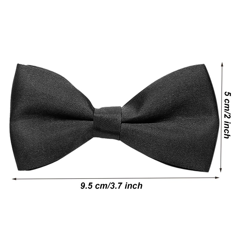 FACATH Boys' Braces Bow Tie Set, black