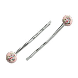 Flower Heart Love Valentines Day Bobby Pins Barrettes Hair Styling Clips