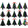 JarThenaAMCS 120Pcs Christmas Tree Scratch Paper Rainbow DIY Scratch Art