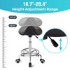 YEEZEE Saddle Stool Ergonomic- Comfortable Rolling Saddle Stool with Wide