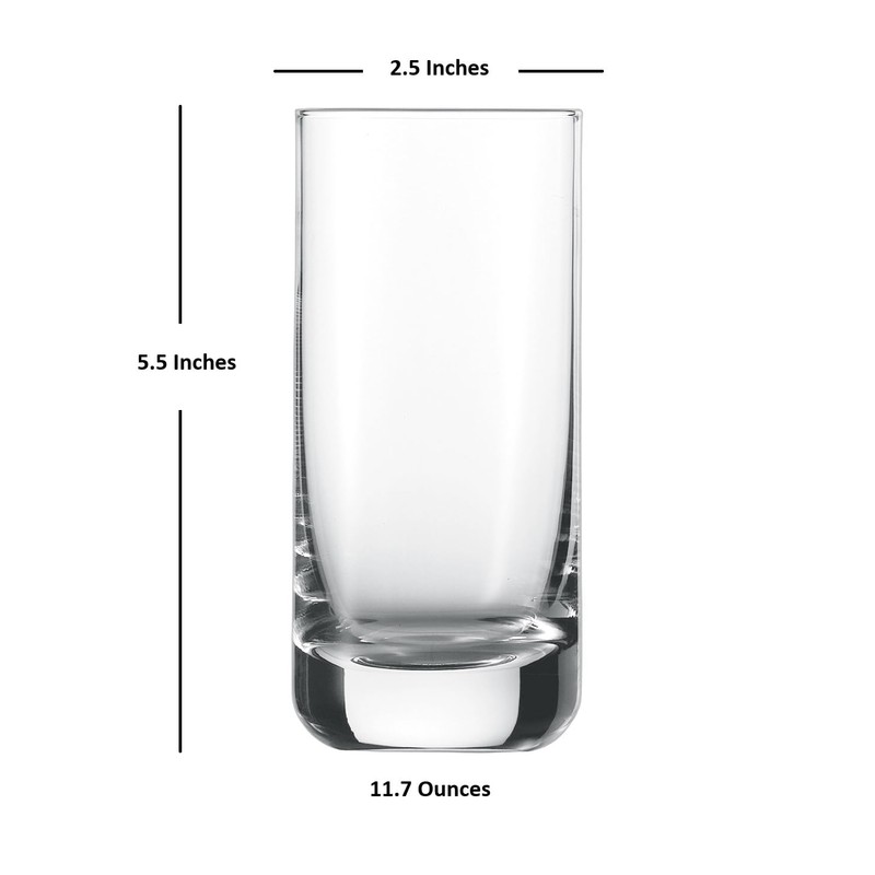 Schott Zwiesel Tritan Crystal Glass Convention Barware Collection Beer Tumbler/Long