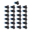 25 Pcs Industrial Push Button Switch Self Locking Push Button