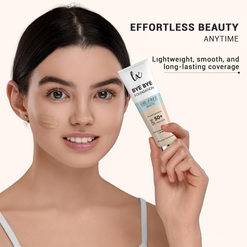 Lx Blend Bye Bye Foundation Oil Free Matte Coverage Moisturizer