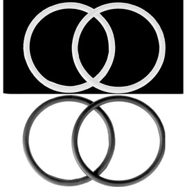 Patella Band (4Pcs) Knee Protection, Jumpers knee - Color: Black/White