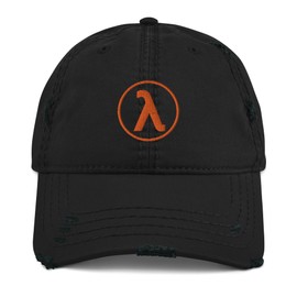 MTN TOOL Half Life Distressed Dad Hat Black