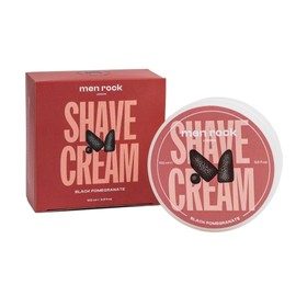 Crema de Afeitar Men Rock - Granada Negra - Crema de Afeitar para Hombres - Espuma de Afeitar Hidratante - Fórmula No Secante - 100 ml