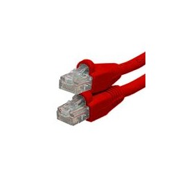 Amer.com U3r-b 3ft Red Cable CAT5E Molded Boot