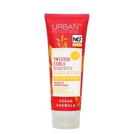 URBAN Care Twisted Curls Hibiscus & Shea Butter Kıvırcık ve Dalgalı Saçlara Özel Saç Bakım Şampuanı Sülfatsız 250 ml- Vegan