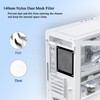 YIMATEECO 140 mm Fan Covers, PC Dust Filter with Magnetic
