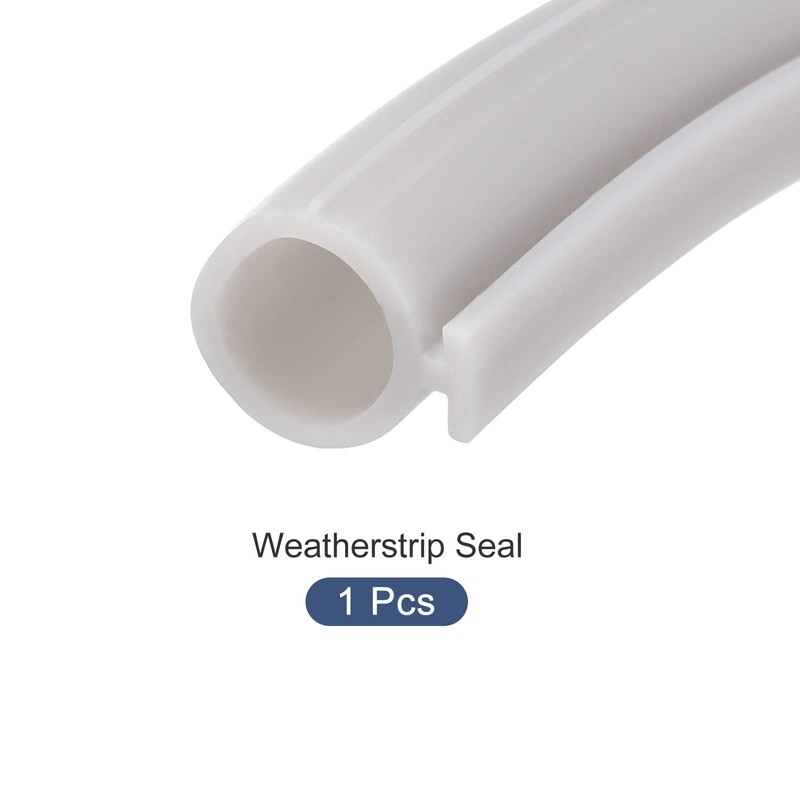 METALLIXITY Bulb Type Window Weatherstrip (9mmx5Meter) 1Pcs, Silicone T-Slot Mount
