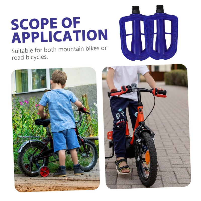 BESPORTBLE Replacement Kids Pedals Slip Rubber Bike Pedals for Kids