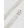 s.Oliver Leather Belt with Pin Buckle, silver