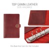ROTERDON System Notebook A6 Leather 2026 6 Holes, Refill Included,