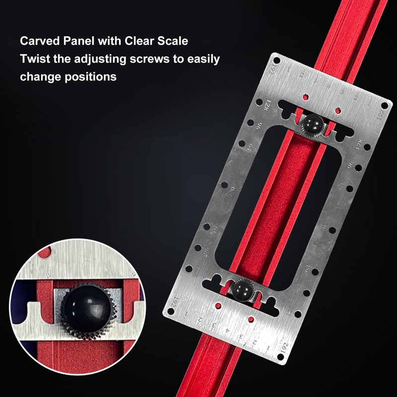 Door Handle Punch Locator Cabinet Hardware Opening Locating Jig 64mm