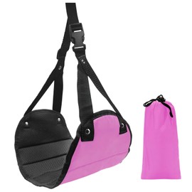 Foot Hammock for Flight,Travel Foot Rest for Airplanes for Long Haul Flight Essentials Airplane Essential (Rose Red)