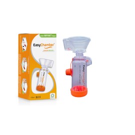 EasyChamber EasyChamber Anti-Static Spacer Device with Infant Mask, Inhaler Chamber, use with Metered Dose Inhaler, BPA and Latex Free