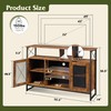 WLIVE TV Stand for 55 Inch TV, 32" Tall Farmhouse
