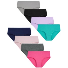 Boboking Girls Underwear Cotton Briefs Teen Kids Panties 12years Mixed color