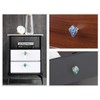 mookaitedecor Set of 4 Abalone Shell Cabinet Knobs with Screws,