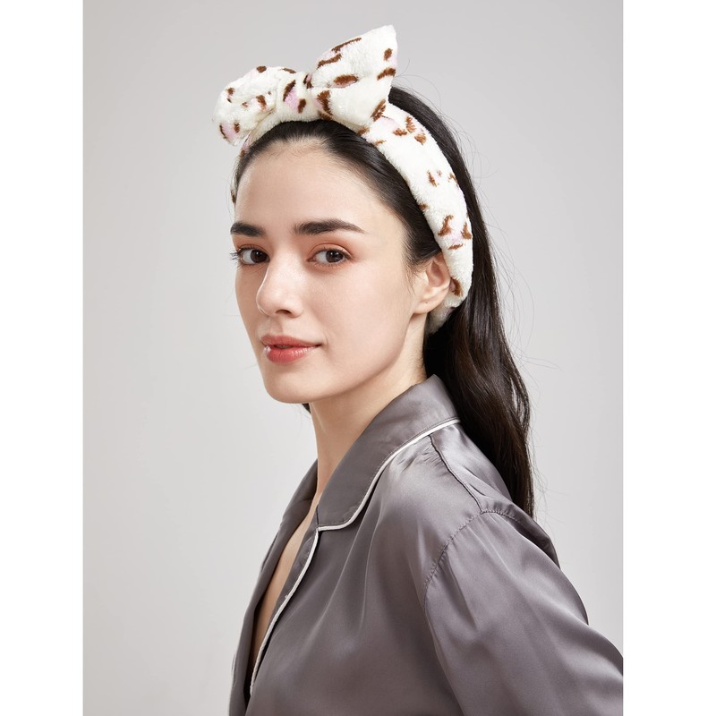 Dofash Cute Rabbit Ears Shower Headbands, Pack of 2, Lovely