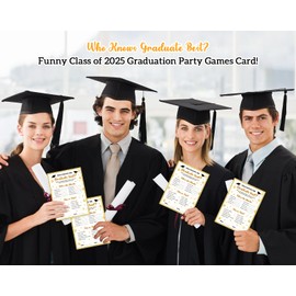 HEYINSHEN Who Knows Graduate Best Graduation Game Cards
