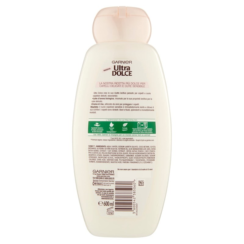 Garnier Ultra Dolce Oat Shampoo for Gentle Hair and Skin