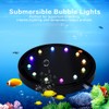 12 LED Light Submersible Bubble for Aquarium Fish Tank Pump