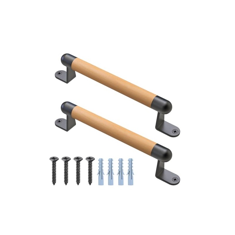 Dolibest Handrail Wooden 25cm Grab Rail Kids Elder Safety Handle