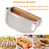 Garlic Press Rocker Stainless Steel Ginger Crusher, Garlic Mincer and