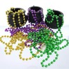 GIFTEXPRESS 72 Pcs 33" 7mm Metallic Green Beaded Necklaces, Bulk