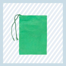 (4x6 inches) Green Cotton Bags, Reusable And Biodegradable Produce Muslin Drawstring Bags Available in Different Sizes (Pack Of 12)