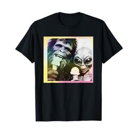 Ice Cream Funny Bigfoot Alien Sasquatch Cryptid Novelty Gift T-Shirt