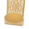 Shelving Solution Wall Sconce Candle Holder Gold Hollow Carved Exquisite