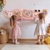 ROBOTIME Crocodile Busy Board Wall Panels for Toddlers, Pink Montessori