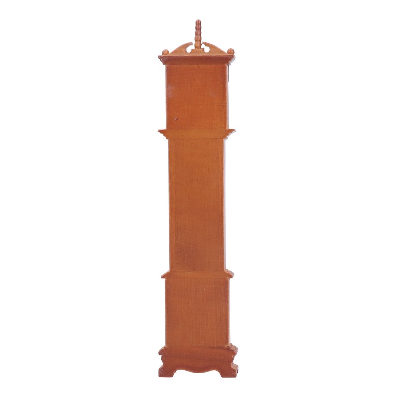 1/12 Dollhouse Miniature Grandfather Clock Wooden Mini Model Furniture Accessory