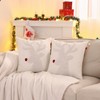 LUOYEHK Christmas Pillow Covers 18x18 Set of 2 Farmhouse Rustic