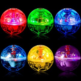 Sratte 6 Pieces Ghost Hunting Cat Ball Activated Cat Toy Motion LED Light Pet Balls Motion Dog Interactive Toys Pet Glowing Mini Running Exercise Supplies for Animals Activity(Colorful)