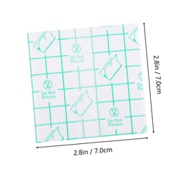 FOMIYES 100pcs Makeup Hand Palette Cosmetic Makeup Tray Makeup Palettes Makeup Transparent Hand Held Mixer Makeup Pallets Makeup Palette Tray Water Proof Tape Makeup Pallete White Paper