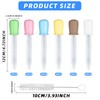 ECNHIVE 12PCS Clear Silicone Liquid Droppers，Plastic 5 ML Plastic Pipettes