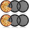 AKOLAFE 6 Pack 12 Inch Pizza Pan for Oven Round