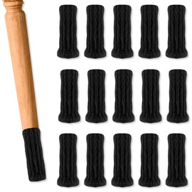TEAONE Furniture Leg Socks, 24 PCS Furniture Leg Protectors for Avoid Scratches and Noise (Black)