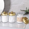 Apothecary Jar Canisters Bathroom Vanity Organizer - Qtip Holder Storage