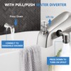 Sperwoesy Slip-On Tub Spout with Diverter, High Pressure 8 Settings