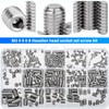 BEAUGIREW 420 Pieces M3 M4 M5 M6 M8 Grub Screw
