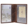 Green Burry Vintage ID Leather Wallet 11.5 cm Brown -