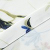 VOGOL Birds and Floral Curtains, Blue Printed Pattern Design, Light