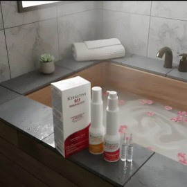 Nutrapel Keráctive 911 Sistema Integral de Reparación Shampoo300 ml+ Tratamiento 300 ml + Ampolletas 2x15ml